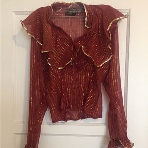 Vintage button down blouse